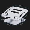 aiqiua Adjustable Laptop Stand, Foldable Portable Computer Stand, Aluminum Alloy Ergonomic Laptop Holder with 10 to 15.6 Inches Notebook Computer view 2