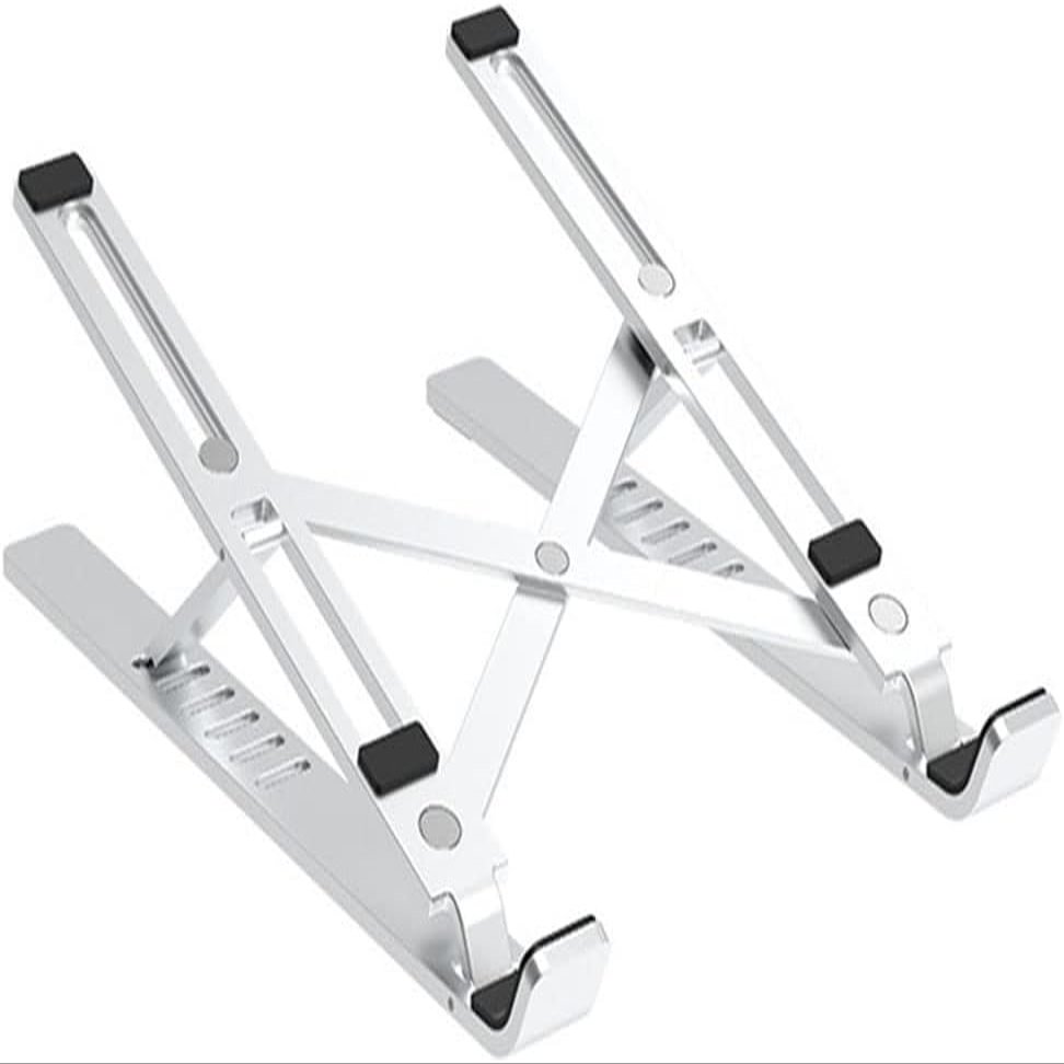 aiqiua Laptop Stand for Desk, Aluminum Alloy Computer Stand Holder, Ergonomic Adjustable Notebook Stand with 10 to 15.6 Inches Notebook Computer