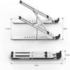 aiqiua Laptop Stand for Desk, Aluminum Alloy Computer Stand Holder, Ergonomic Adjustable Notebook Stand with 10 to 15.6 Inches Notebook Computer view 2