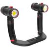 Sea Dragon Duo 6000F Color Boost Set for Underwater Photos and Video, Two Powerful 3000 Lumen Lights, Adjust Color Temperature and Brightness Control view 1