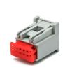 Chunsu 1/5/10/20/Sets 8 Pin Type Automotive Grey Connector Male Female to Plug Plastic Shell Wiring Socket 30968-1080 30700-1080(8p Female,1 Set) view 1
