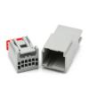 Chunsu 1/5/10/20/Sets 8 Pin Type Automotive Grey Connector Male Female to Plug Plastic Shell Wiring Socket 30968-1080 30700-1080(8p Female,1 Set) view 2