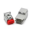 Chunsu 1/5/10/20/Sets 8 Pin Type Automotive Grey Connector Male Female to Plug Plastic Shell Wiring Socket 30968-1080 30700-1080(8p Female,1 Set) view 3
