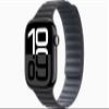 Apple Watch Series 10 [GPS + Cellular, 42mm] - Jet Black Aluminum Case with Black Magnetic Link, M/L (Renewed) view 1