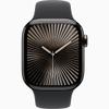 Apple Watch Series 10 [GPS + Cellular, 46mm] - Slate Titanium Case with Black Sport Band, S/M (Renewed) view 2