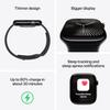 Apple Watch Series 10 [GPS + Cellular, 46mm] - Jet Black Aluminum Case with Black Sport Band, S/M (Renewed) view 3