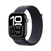 Apple Watch Series 10 [GPS, 42mm] - Jet Black Aluminum Case with Ink Sport Loop (Renewed) view 1