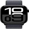 Apple Watch Series 10 [GPS, 42mm] - Jet Black Aluminum Case with Ink Sport Loop (Renewed) view 4