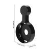 GRCFUMO Outlet Wall Mount Stand Bracket, Compact Outlet Wall Mount Holder with Cord Managemen, Mini Wall Mount Stand Bracket for Mini Home Smart Speaker (Black) view 3
