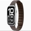 Apple Watch Series 10 [GPS + Cellular, 46mm] - Silver Aluminum Case with Dark Taupe Magnetic Link, M/L (Renewed) view 1