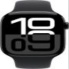 Apple Watch Series 10 [GPS + Cellular, 46mm] - Jet Black Aluminum Case with Black Sport Band, M/L (Renewed) view 2