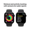 Apple Watch Series 10 [GPS + Cellular, 46mm] - Jet Black Aluminum Case with Black Sport Band, M/L (Renewed) view 4