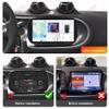 DUDUAUTO Car Radio Stereo for Benz Smart 453 Fortwo 2015-2020 - 8GB+256GB, Biorunn DUDU6 Android 9.5 Inch GPS Wireless Wired Car-Play Android Auto Navi 2K Touch Screen RDS DSP Head Unit view 2