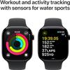Apple Watch Series 10 [GPS + Cellular, 42mm] - Jet Black Aluminum Case with Black Sport Band, S/M (Renewed) view 4