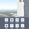 SUNGOOYUE Outdoor 4G LTE CPE Router, 150Mbps Wireless WiFi Router with SIM Card Slot IP66 for Rural Internet Security Camera (US Plug) view 4