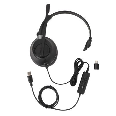 ciciglow Phone Headset with 3.5mm Jacks for Call Center, Office Landline Telephone Headset with Mic Noise Canceling, Single Ear Customer Service Headset, Volume Adjustable