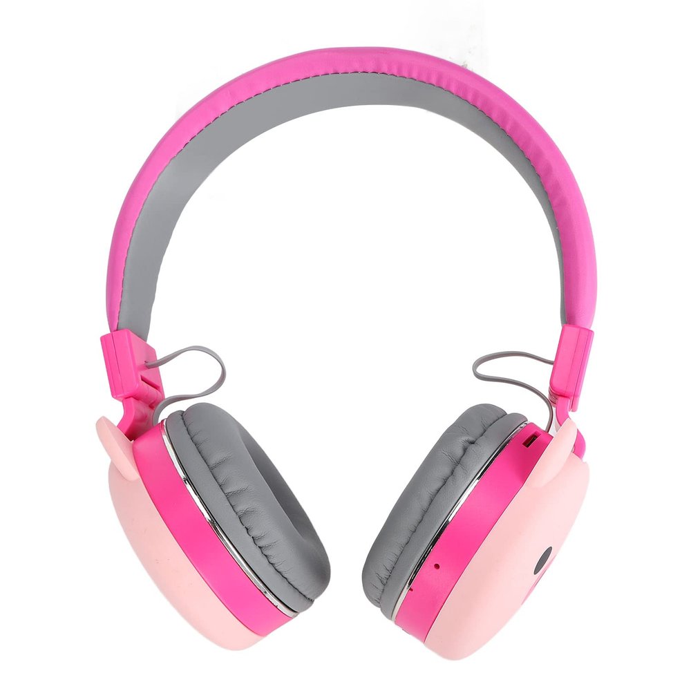 SUNGOOYUE Cute Animals Kids Headset 5.0 On Ear Headphones with Mic Children Online Learning Travel, Material (Little red Pig)
