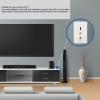 3 Port Ethernet Wall Plate, Detachable Jack Faceplate, HD Multimedia Interface TV F Head Cat6, Combo Faceplate Video Audio Socket Outlet Cover Panel for Home Office Hotel view 2