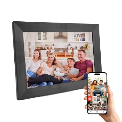 10.1 Inch Digital Picture Frame, 1280x800 HD Touch Screen Photo Frame Electronic, Built in 16GB Memory, Auto Rotate Portrait and Landscape, Instant Sharing via Vphoto App