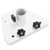 Zunate Gen 3 Roof Mount, Satellite Internet Pole Mounting Kit, Alloy Steel Zinc Alloy, Roof Mount Bracket Pipe Adapter for Gen 3 V3 Standard Dish view 1