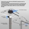 Zunate Gen 3 Roof Mount, Satellite Internet Pole Mounting Kit, Alloy Steel Zinc Alloy, Roof Mount Bracket Pipe Adapter for Gen 3 V3 Standard Dish view 3