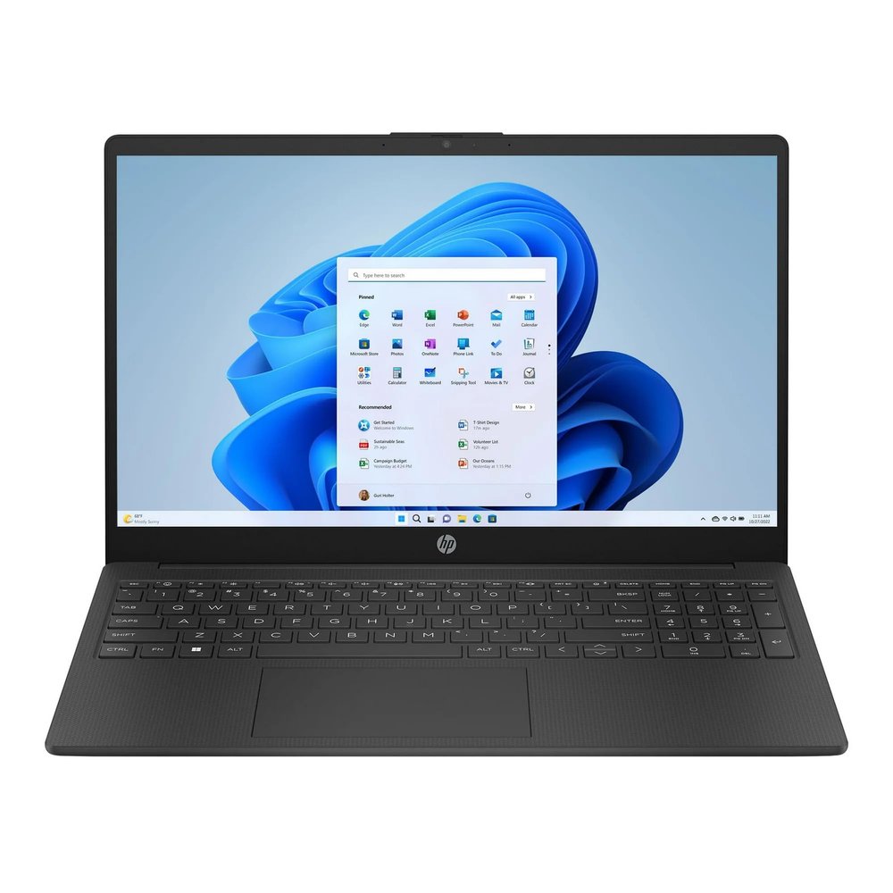 HP 15.6" HD Display, Intel Processor N200 (Pentium), 1.1 GHz, 4GB RAM, 128GB UFS, Windows 11 Home, Bluetooth, Wi-Fi 6, Black, 15-fd0079wm (Renewed)