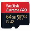 SanDisk MicroSDXC 64GB UHS-I Extreme Pro Card Compatible with GoPro Hero (2024) and Hero 13 Action Cameras (SDSQXCU-064G-GN6MA) Bundle with (1) Everything But Stromboli MicroSDXC Card Reader view 3
