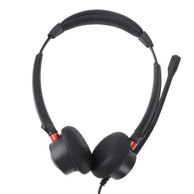 ciciglow Phone Headset 3.5mm Jacks for Call Center, Office Landline Telephone Headset with Microphone Noise Canceling, Binaural Customer Service Headset, USB C to USB
