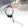 ciciglow Phone Headset 3.5mm Jacks for Call Center, Office Landline Telephone Headset with Microphone Noise Canceling, Binaural Customer Service Headset, USB C to USB view 3