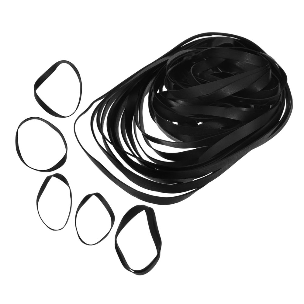 KICHOUSE 50pcs Rubber Tape for Cassette Recorder Cassette Belt Replacement VCR Belt Maintenance for Tape Recorder