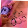 KICHOUSE 50pcs Rubber Tape for Cassette Recorder Cassette Belt Replacement VCR Belt Maintenance for Tape Recorder view 2