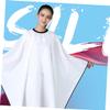 OHPHCALL Fashion Hair Dying Cape with Adjustable Sleeves Professional Hair Cutting Gown for Stylists and Home Use Lightweight Durable and Protective White view 2