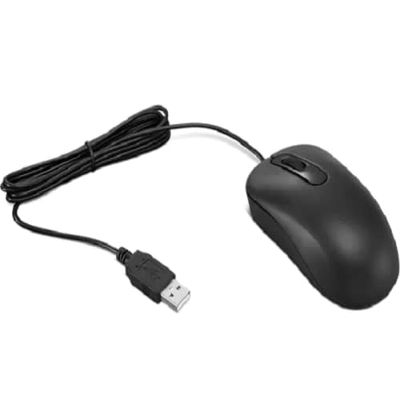 1.7 m Basic Wired Mouse Black