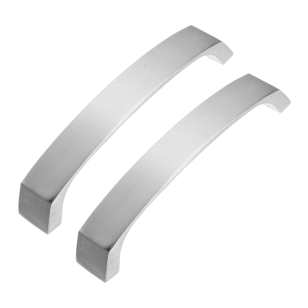 KICHOUSE 2pcs Brushed Aluminum Cabinet Handles Kitchen Drawer Pulls for Cabinets Dressers Center to Center Easy to Install Sleek Design for Home Renovation