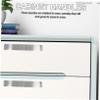 KICHOUSE 2pcs Brushed Aluminum Cabinet Handles Kitchen Drawer Pulls for Cabinets Dressers Center to Center Easy to Install Sleek Design for Home Renovation view 2