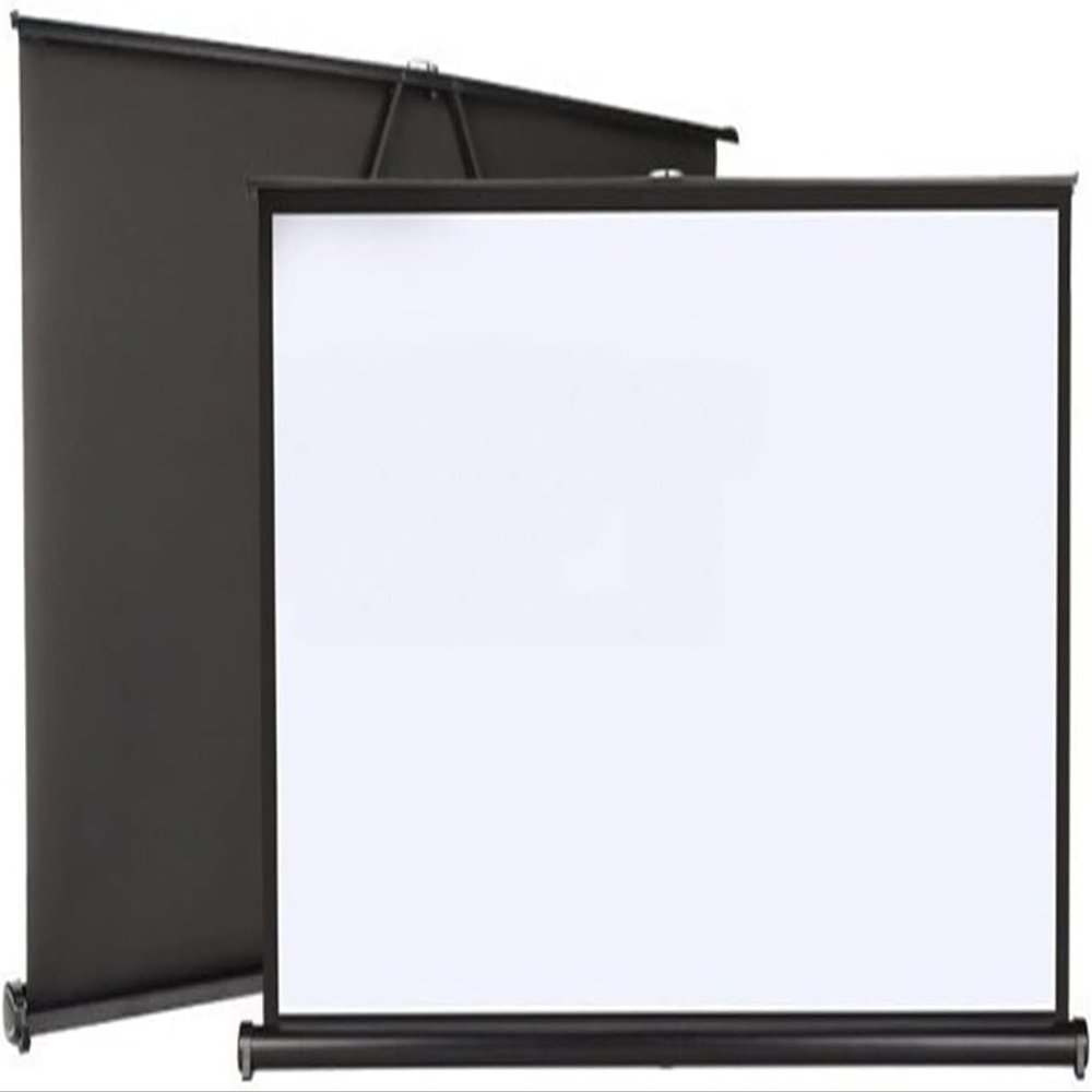 CukUJH Projector Screen Portable Projection Screen for Office School Training Conference for Indoor and Outdoor Theater(4:03,50inch)