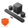 Introducing Amazon Fire TV Soundbar Plus with subwoofer and surround sound speakers with 2-Year Protection Plan view 1
