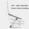 SPXTOM Desk Laptop Stand, Foldable Laptop Riser Stand, Silicone Mat Non-Slip, Ergonomic, Aluminum Computer Notebook Stand, Fits All 10-15.6" view 4