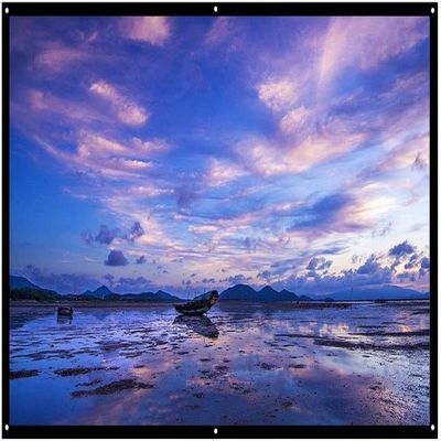 CukUJH Portable Projection Screen 16:9 White 84-inch Diagonal Video Projection Screen Foldable Wall Mountable