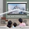 CukUJH Motorized Projection Screen Outdoor/Indoor HD Movie Screen Wall/Ceiling Mount with Remote Control(Aspect Ratio 16:9) view 3