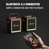 Lonzuer Action Wooden Portable Speaker with Handle Small Portable Bluetooth Speakers with 5000mAh Battery Speakers Bluetooth Wireless for Indoor Outdoor Campaign (Brown) view 4
