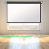FIEZFEAT 72in Roll Down Retractable Manual Projection Screen Home Theater Projection Movie Screen 4:3 HD Projection Screen for Office Video Game, White(4:3,60inch) view 2