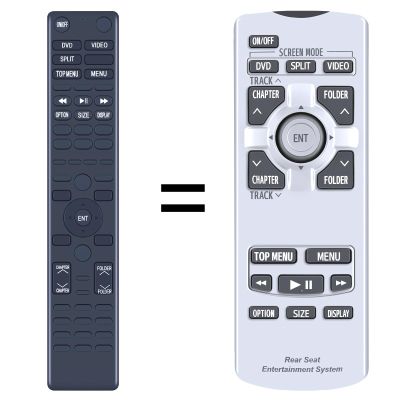 New Replace Remote Control for 2011 2012 2013 2014 Toyota Sienna Rear Entertainment Remote 86170-45070