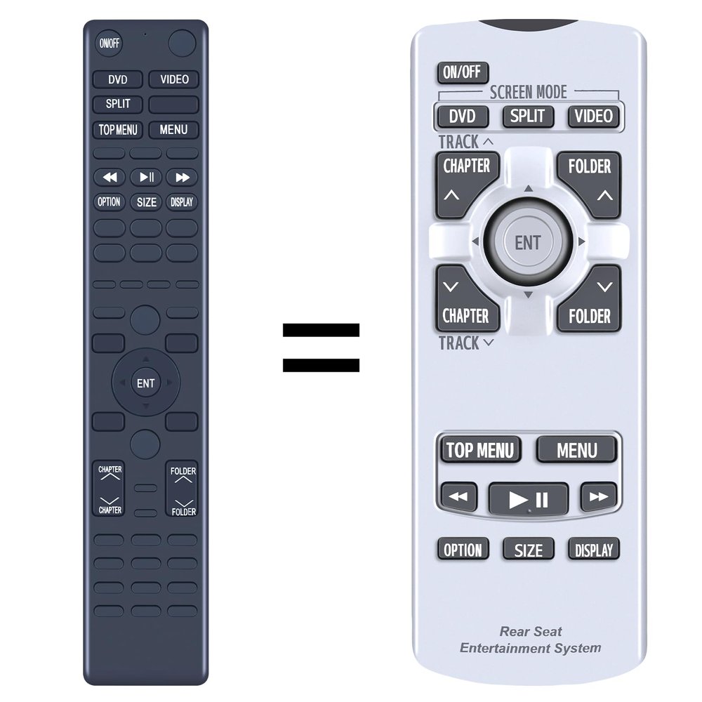 New Replace Remote Control for 2011 2012 2013 2014 Toyota Sienna Rear Entertainment Remote 86170-45070