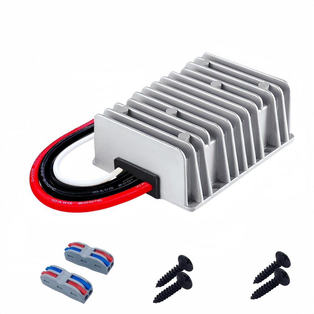 12V Step Up to 24V 20A 480W Boost Converter Power Supply Module, Waterproof DC/DC Transformers Module for Truck RV Boat Golf Cart Accessories