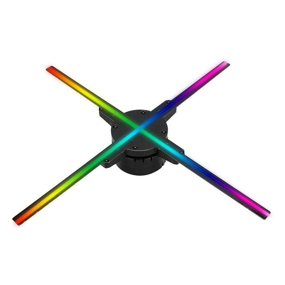3D Hologram fan,3D Hologram Projector, Hologram Projector Fan Wifi 3d Holographic RGB0805 LED Party Decorations Holograms Fan Advertising Machine Rotating Imagin 56CM for Halloween,Bar,Casino,Party,Ev