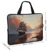 Laptop Case Sleeve 17inch Shockproof Laptop Case Sailboat Landscape Laptop Sleeve Carrying Case view 2