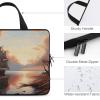 Laptop Case Sleeve 17inch Shockproof Laptop Case Sailboat Landscape Laptop Sleeve Carrying Case view 3