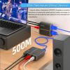 Analog Audio Extender Over Cat 5/6 (PoC) up to 1640Ft, 3.5mm AUX RCA Audio Extender Over Cat5e/Cat 6, Extra Long Range Audio Over Ethernet L/R RCA Analog Transmitter Receiver view 3