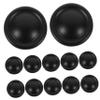 QUMIIRITY 12pcs Aluminum Alloy Drawer Cabinet Knobs Elegant Furniture Hardware for Kitchen Wardrobe Dresser and Closets Durable Pulls Black Finish view 1